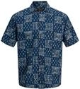 Jprblulyon Print Dobby S/S Shirt Sn