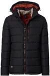 CASAMODA Steppjacke mit Kapuze Uni Schwarz M