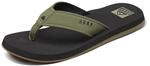Reef Zehentrenner Sandale The Layback Black/Olive EU 39 (man)