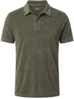 FYNCH-HATTON Poloshirt aus Frottee-Baumwolle mit Polokragen Dark Khaki / 3XL