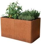 PRIMEYARD Cortenstahl Hochbeet Mario 146x80x60 cm, Rost-Optik
