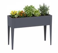 WESTMANN Vedura M Metall Balkon Hochbeet 100x30x80 cm Anthrazit Stahl