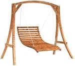 vidaXL Hollywoodschaukel, Bett-Schaukel mit Ketten, H&auml;ngeliege f&uuml;r Garten...