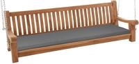 DELUKE Schaukelbank MUVER Holz Dunkelgrau 200x70x62 cm | H&auml;ngebank...