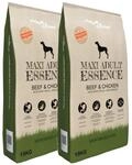 vidaXL 2x15kg Hundefutter Maxi Adult Essence Beef & Chicken 30kg Trockenfutter