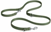 hundeleine - ziggi kaki trainingsleine - 200 cm x 20 mm - Nylon hundeleine - 3-Fach
