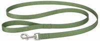 hundeleine - ziggi kaki - 130 cm x 15 mm - Nylon hundeleine - karabinerhaken mit