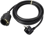 Sygonix SY-4872632 Strom Verl&auml;ngerungskabel 16A Schwarz 3.00m