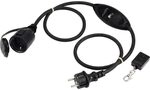 Sygonix SY-6728134 Strom Verl&auml;ngerungskabel 16 A Schwarz 1 m H07RN-F 3G 1,5...