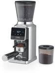 CASO BaristaChef Inox Pro - elektrische Kaffeem&uuml;hle, mit Siebtr&auml;gerhalterung