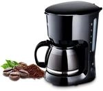 KHG Kaffeemaschine KA-128S in schwarz, Filterkaffeemaschine, inkl. Glaskanne,