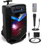 Pyle PA Bluetooth Lautsprecher &ndash; Karaoke Maschine mit Karaoke Mikrofon, 400W,