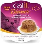 Catit Fisch Dinner, Premium Katzennassfutter, getreidefrei, proteinreich, mit Lachs