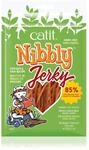 Catit Nibbly Jerky, Kaustreifen aus H&uuml;hnchen und Fisch f&uuml;r Katzen, 30g