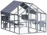 Wiltec Freilaufgehege Katzen 280 x 187 x 187 cm, Katzenfreigehege Holz, Au&szlig;engehege