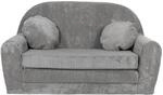 FORTISLINE Kindersofa XXL ausklappbar 96x57x48 cm - Kindercouch aus Cord mit