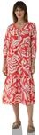 Street One Studio Damen Midi-Kleid mit V-Neck und Print