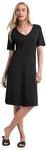 Street One Damen Knielanges Kleid aus Jersey mit Kurzarm