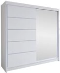 Mirjan24 Schiebet&uuml;renschrank Talin III, Aluminiumgleitschienen, Kleiderschrank mit