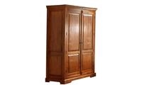 MASSIVMOEBEL24.DE | Oxford Kleiderschrank Akazie 140x65x200 2, Farbe:Hellbraun