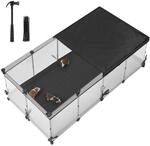 SONGMICS Kleintiergehege, halbtransparente Platten, atmungsaktiv, wasserresistentes