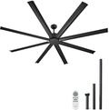 VEVOR 213 cm Deckenventilator ohne Beleuchtung, 6-Gang-Fernbedienung, 8 Fl&uuml;gel aus