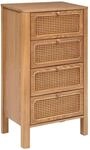 Atmosphera - Schubladenschrank "Tiria" Eschenfurnier - 55x38cm - 4 Schubladen -