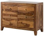 MASSIVMOEBEL24.DE | Ancona Sideboard aus Massivholz #120 aus Sheeshamholz - braun,