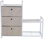 SVITA Runa 3-Schubladen-Regal Universales Regalsystem aus Metall mit