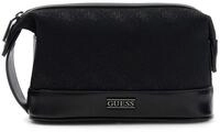 GUESS Kulturbeutel Boston Necessaire Dark Black schwarz