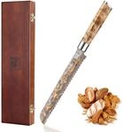 zayiko MysticMagma 20cm Brotmesser Wellenschliff aus 67 Lagen Damaststahl und...