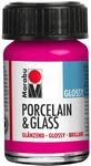 Marabu Porzellan Keramik & Glas Glanzfarbe Himbeere 15ml, zum Malen und...