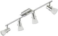 Trango 4-flammig 1007-48 LED Deckenleuchte - Chrom-Optik geb&uuml;rstet *FREYA*...