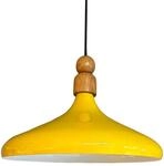 bamyum Champion Pendelleuchte aus Holz, 35 cm H&auml;ngelampe Metall E27 Moderne...