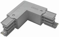 GlobalTrac 3-Phasenstromschiene L-Kupplung Schutzleiter au&szlig;en grau silbergrau