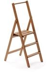 Arredamenti Italia 3-Stufen Leiter Kimora, Holz - zusammenklappbar - 3 Stufen -Farbe: