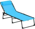 Outsunny Sonnenliege klappbar Gartenliege, Liegestuhl mit 4-Fach verstellbare