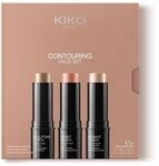 KIKO Milano Contouring Face Set 01, Gesichts-Make-up-Set mit 3 Sticks: Rouge,