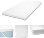 Mendler 6cm Kaltschaum-Matratzentopper HWC-E63-90x200cm Wei&szlig;