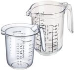 Westmark Set 2tlg., Messkannen 0,5 l und 1 l , mehrsprachige Messskalen,...