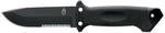 Gerber Survival-Messer mit Teilwellenschliff und Bein-Holster