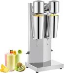 VEVOR Getr&auml;nkemixer 150W, Milchshaker Elektrisch 800ml, Doppelk&ouml;pfe, Silbrig,