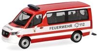 Herpa Modellauto Mercedes-Benz Sprinter `18 Flachdach Bus Feuerwehr N&uuml;rnberg,
