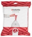 Brabantia Spenderpackung PerfectFit M&uuml;llbeutel Code J, White - 20-25 L, 40...
