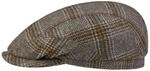 Stetson Denwick Driver Flatcap Schirmm&uuml;tze gestreift Mehrfarbig Made in Germany