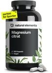 natural elements Magnesiumcitrat &ndash; 360mg elementares Magnesium pro Tagesdosis...