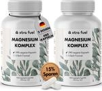 Magnesium Komplex hochdosiert - 480 Kapseln, 400 mg elementares Magnesium,...