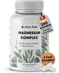Magnesium Komplex hochdosiert - 240 Kapseln, 400 mg elementares Magnesium,...