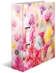 HERMA Ordner A4 Rosa Bl&uuml;ten Set, 10 St&uuml;ck, 7 cm breit, Kinder Ringordner mit