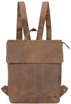 STILORD Charlie Vintage Lederrucksack Braun Mittelgro&szlig;er Daypack f&uuml;r Damen...
